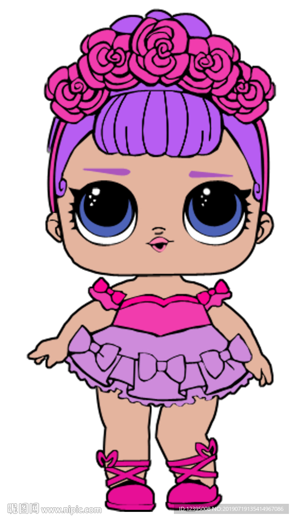 LOL 惊喜娃娃 分层图案