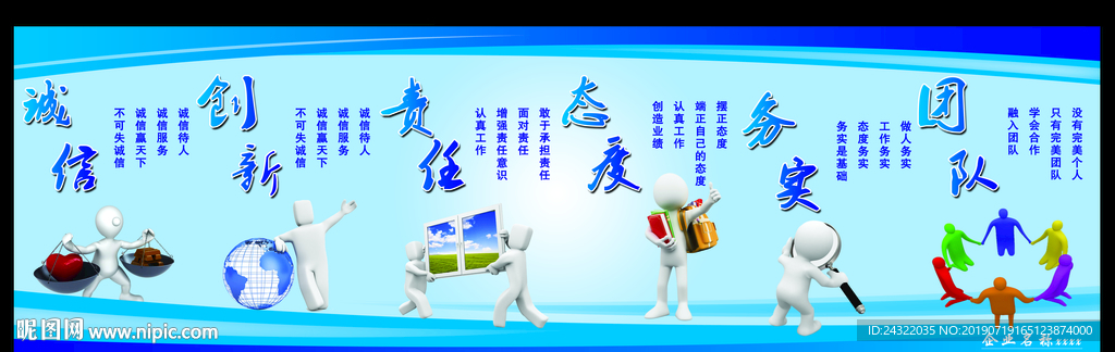 诚信 创新 责任 企业文化 和