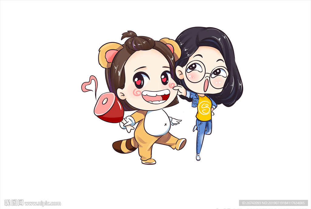 原创Q版 PSD精细分层人物