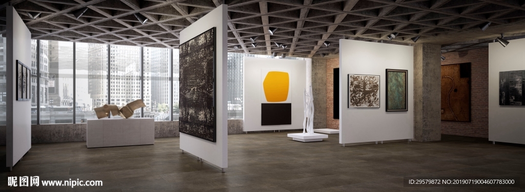 北欧简约现代 瓷质大板展示空间