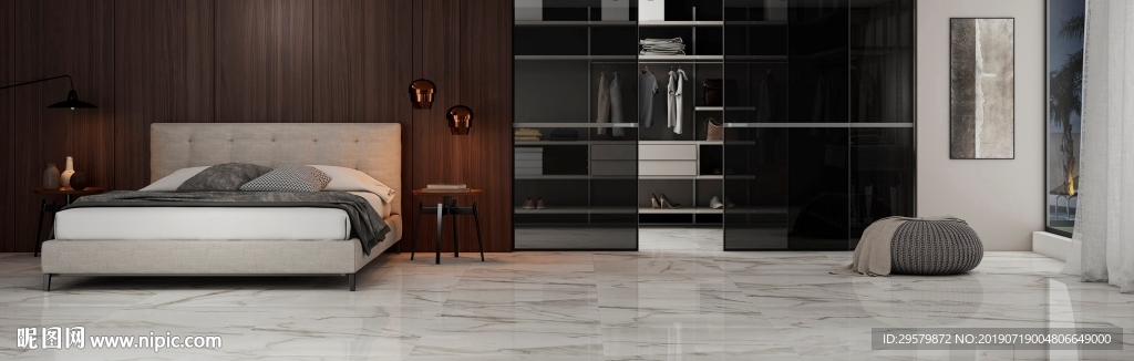 北欧简约现代 瓷质大板展示空间