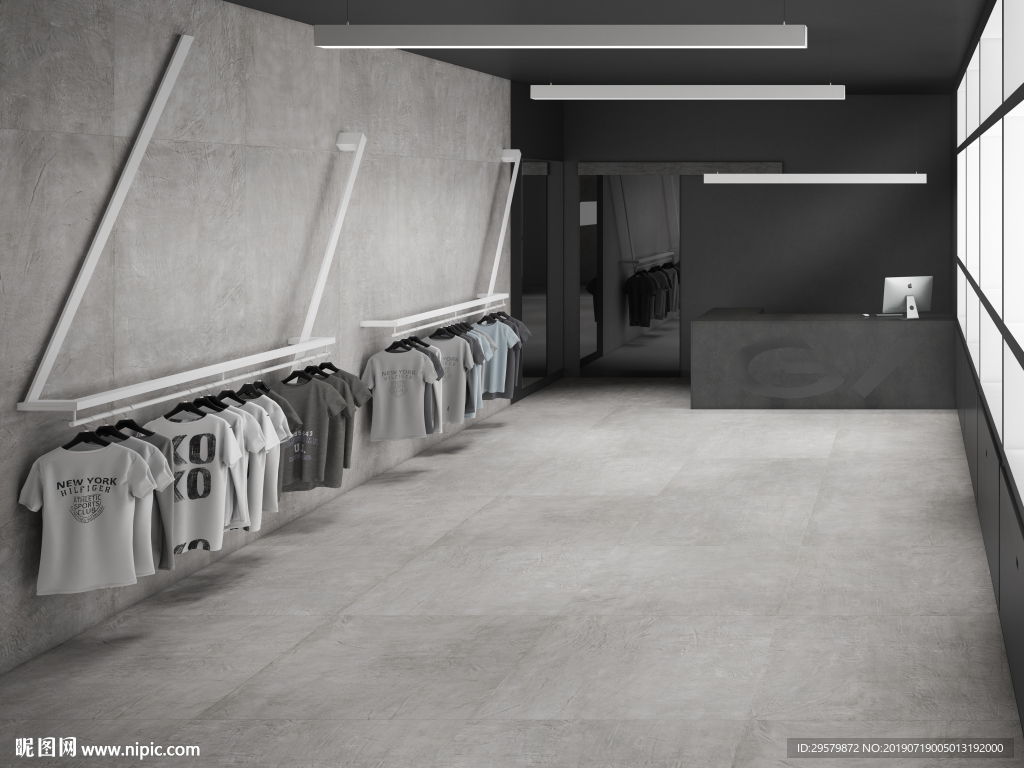 北欧简约现代 瓷质大板展示空间