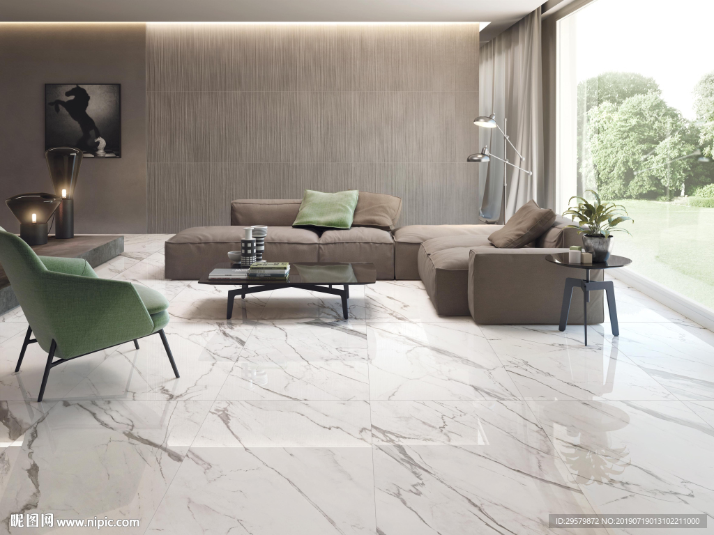 北欧简约现代 瓷质大板展示空间