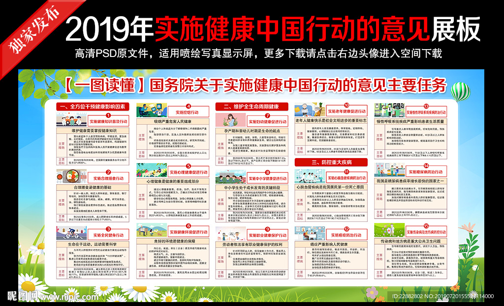 关于实施健康中国行动的意见