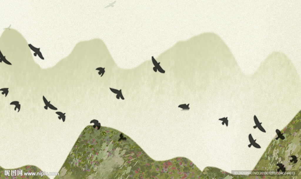 抽象山水