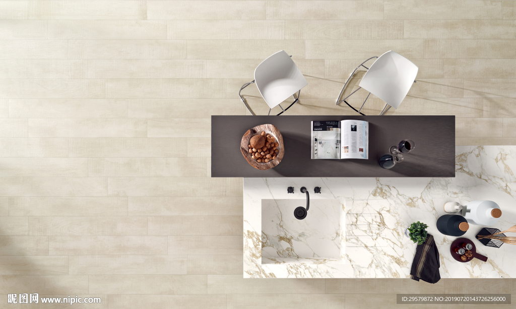 北欧简约现代 瓷质大板展示空间