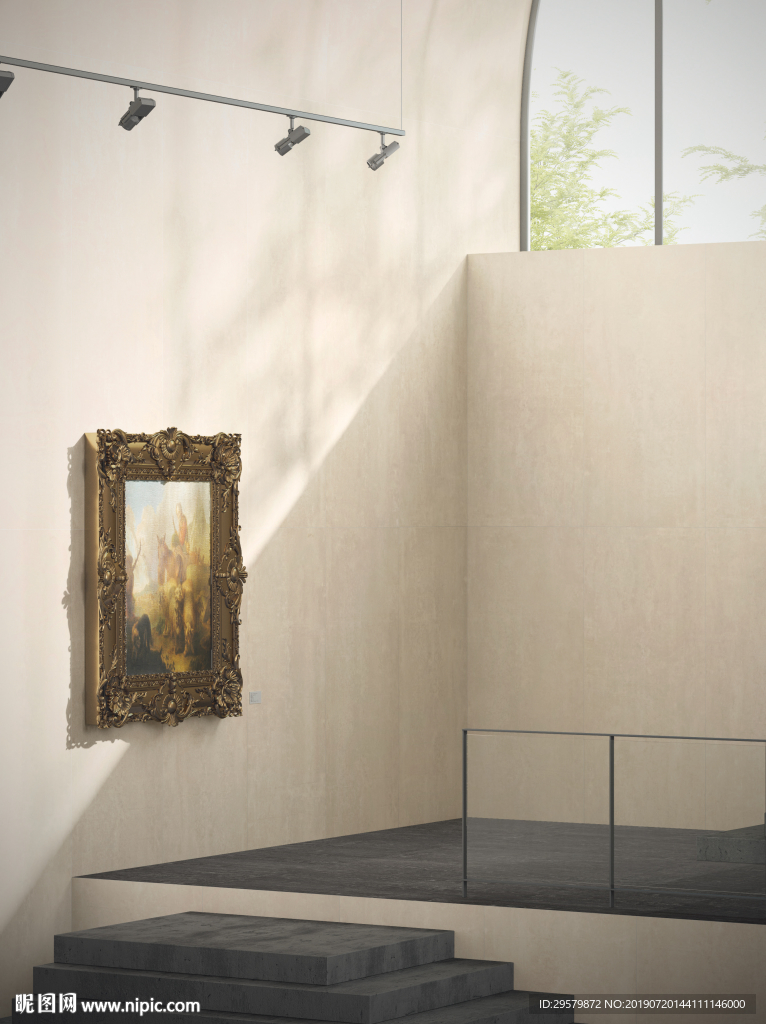 北欧简约现代 瓷质大板展示空间