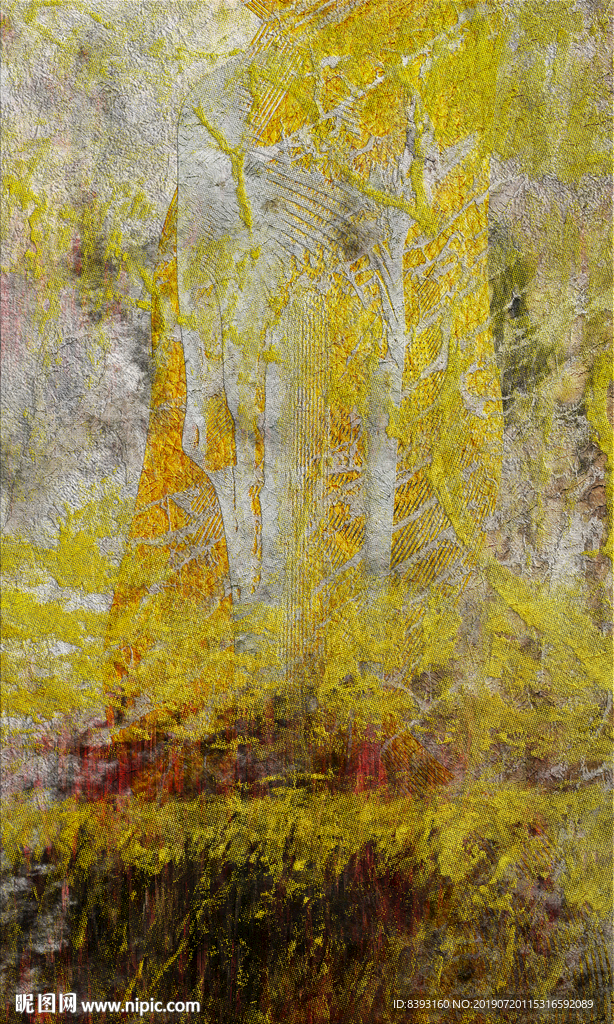 抽象无框画