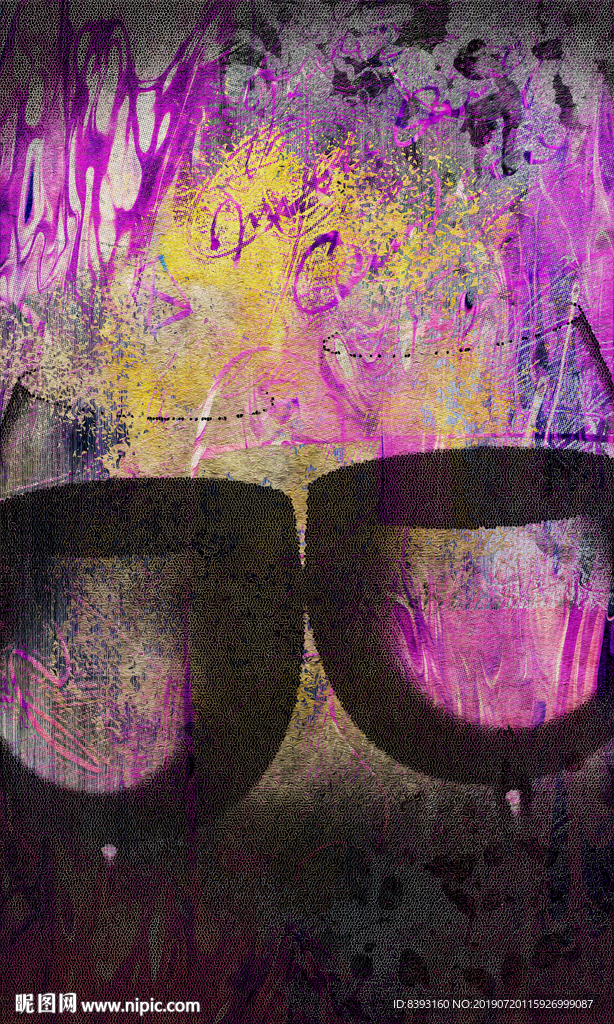 现代组合无框画