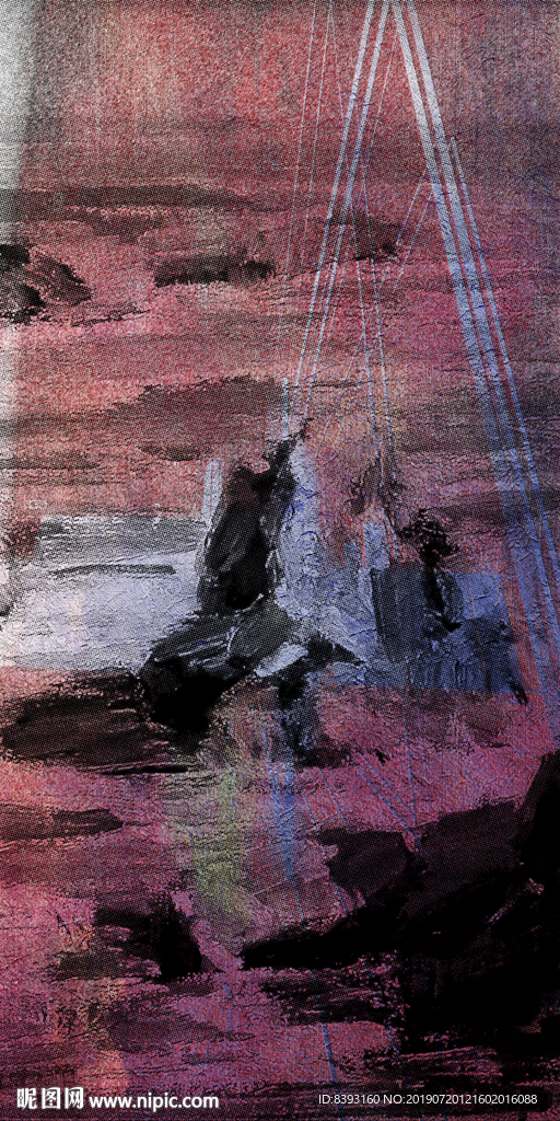 无框油画