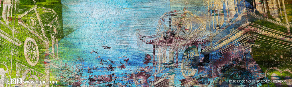 色彩油画