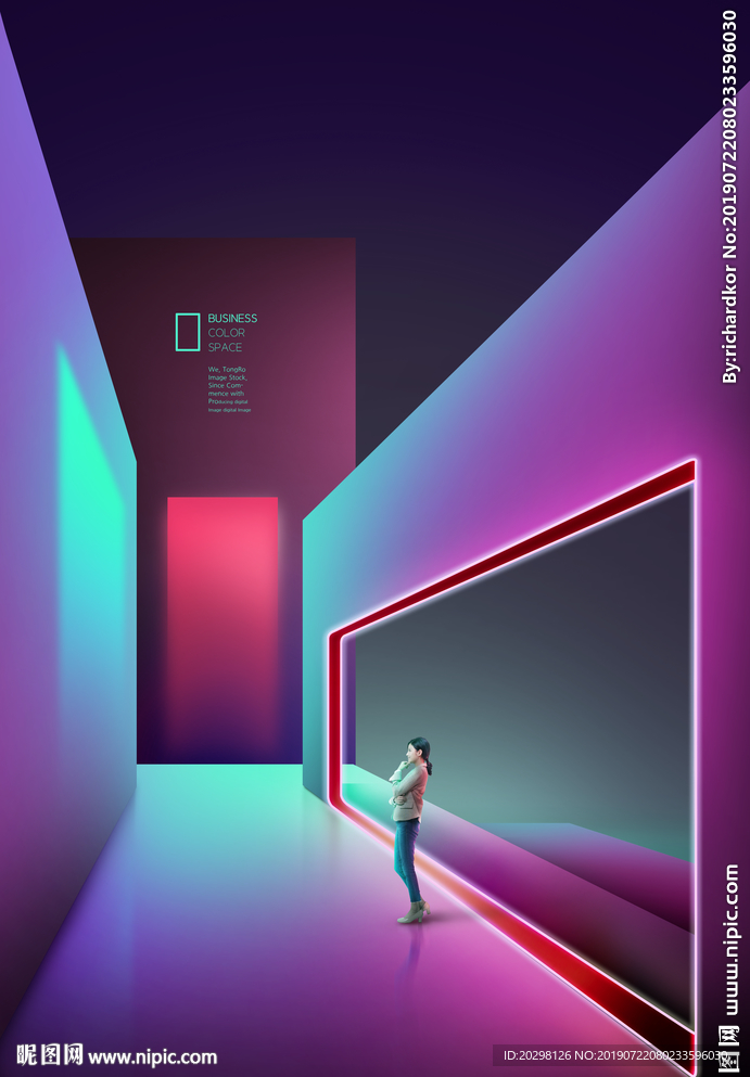 时尚炫酷空间海报