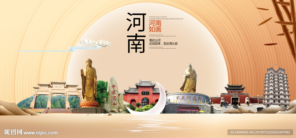 人文河南中国梦城市形象海报广告
