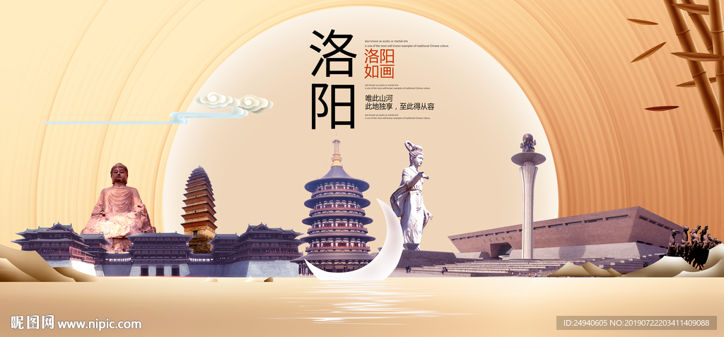 洛阳印象中国梦城市形象海报广告