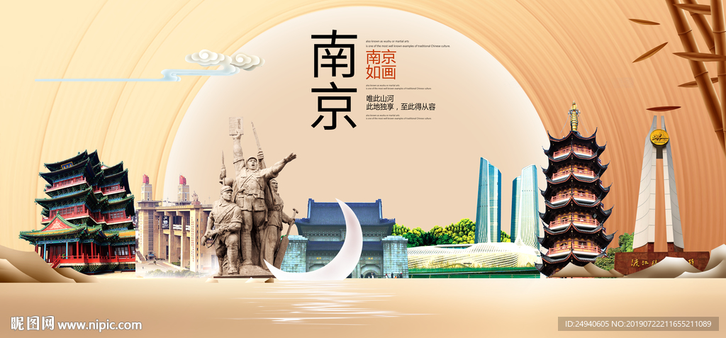 人文南京中国梦城市形象海报广告
