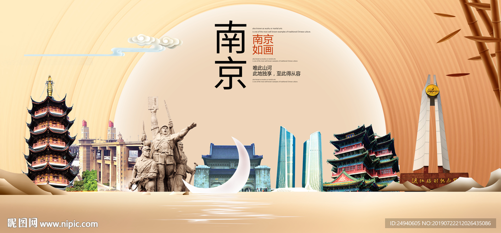 醉美南京中国梦城市形象海报广告
