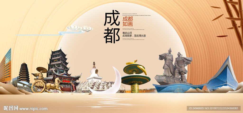 成都印象中国梦城市形象海报广告