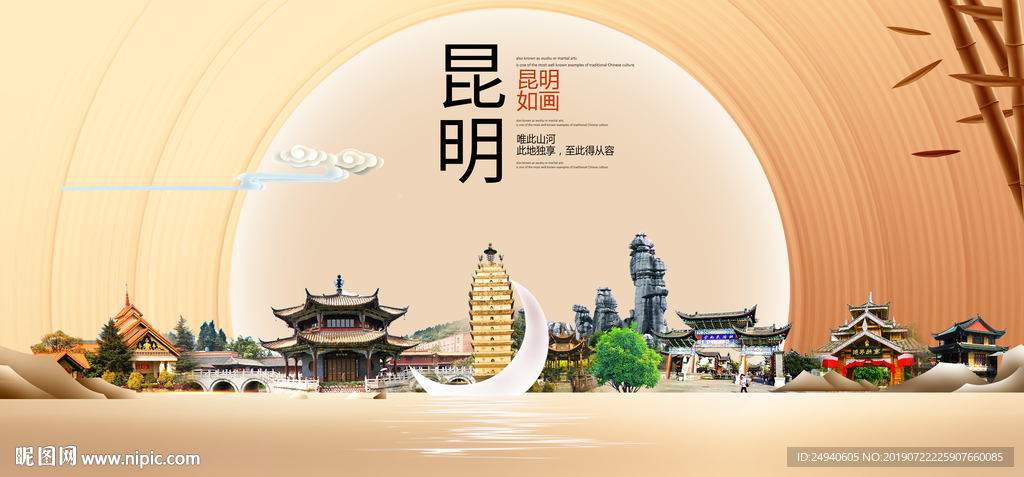 昆明印象中国梦城市形象海报广告