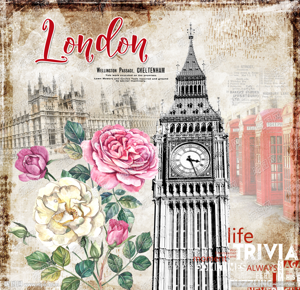 欧美风格装饰画