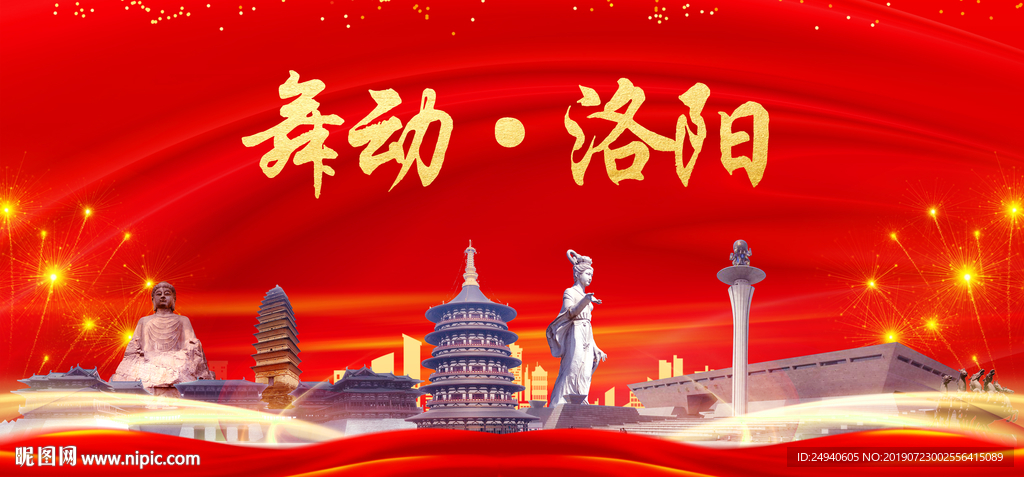 洛阳印象中国梦城市形象海报广告