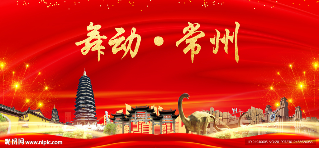 舞动常州中国梦城市形象海报广告