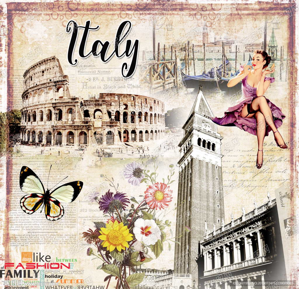 欧美风格装饰画