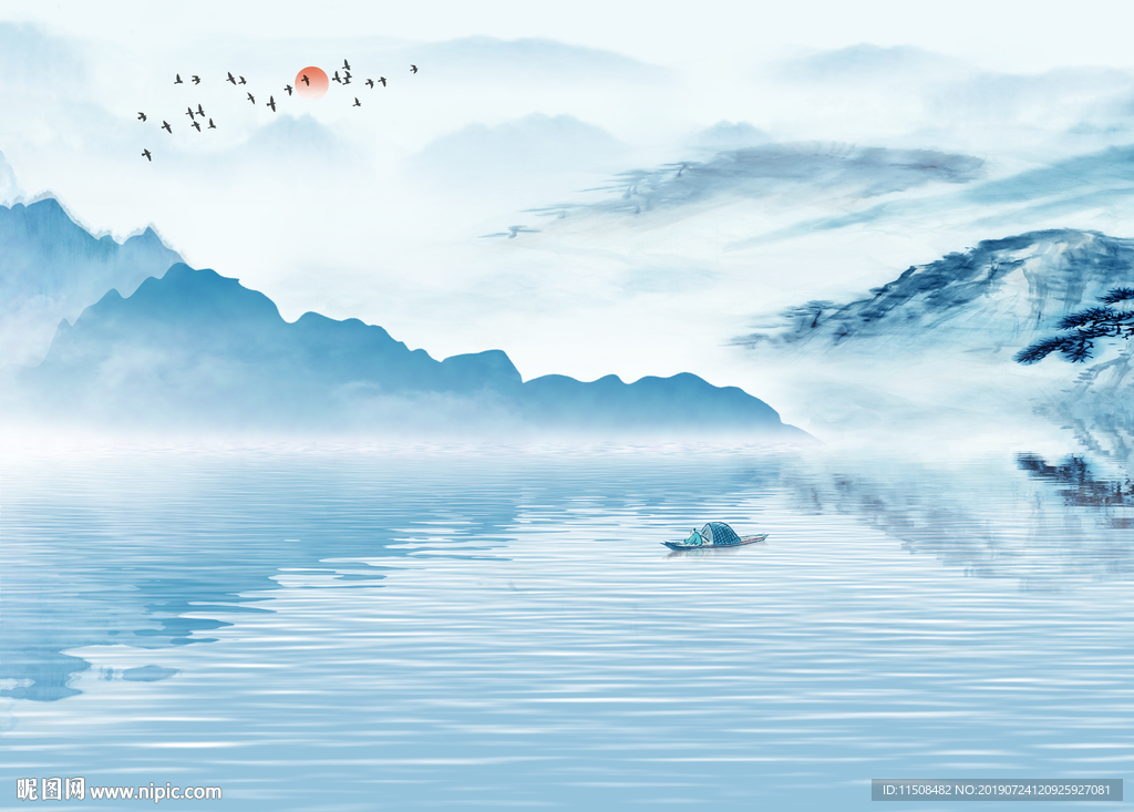 新中式水墨山水