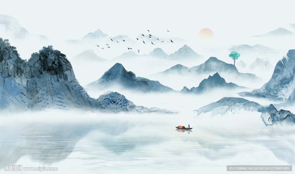 新中式水墨山水