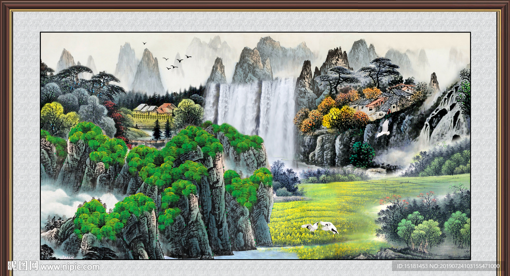 巨幅山水画