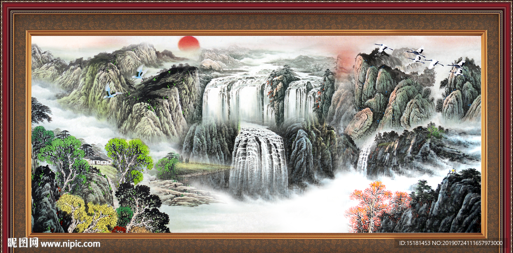 巨幅山水画