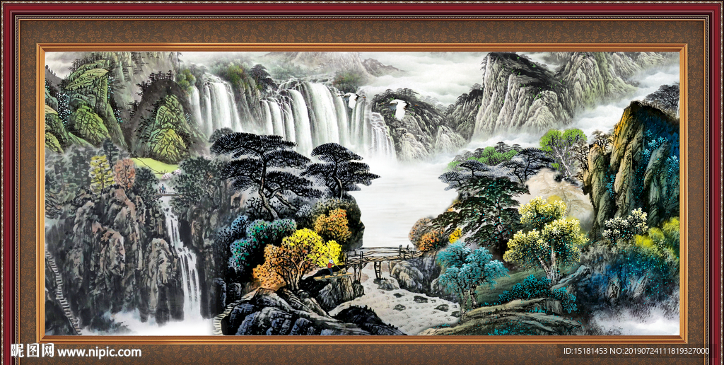 巨幅山水画