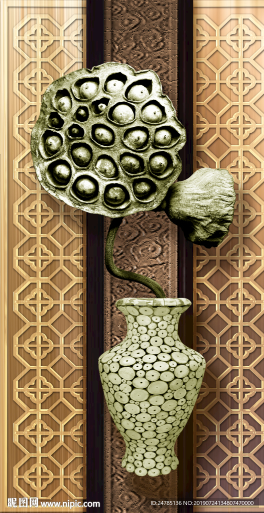 中式浮雕装饰画