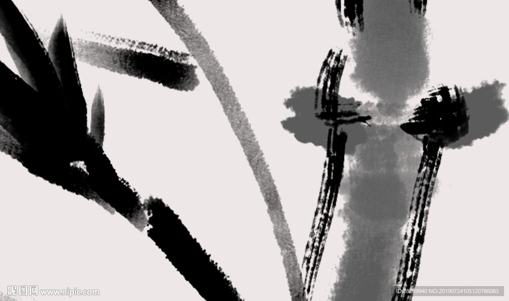 水墨竹子