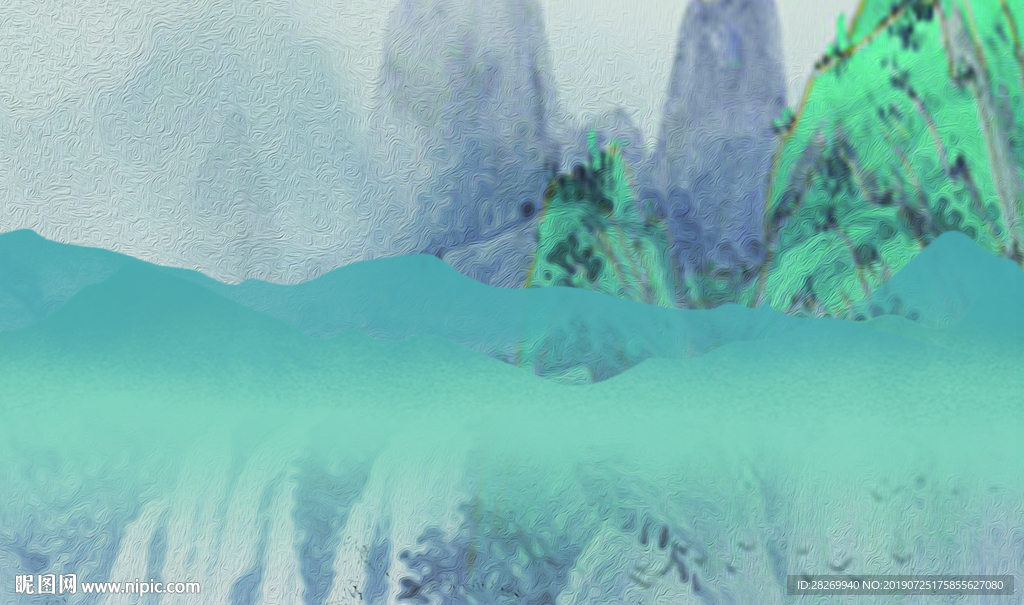 抽象山水