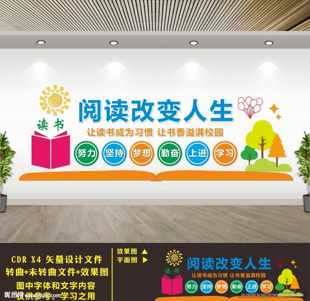 图书室文化墙