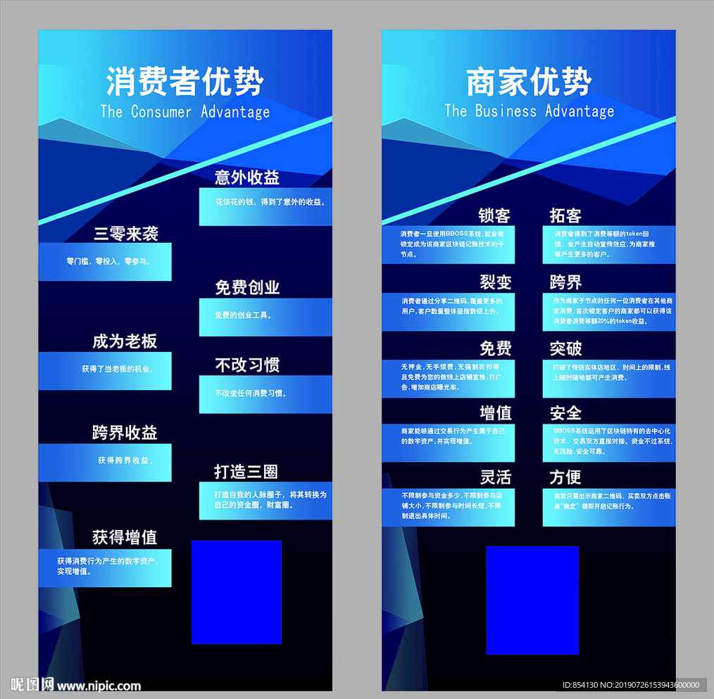 消费者 商家优势展架