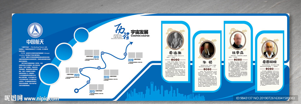 宇宙发展文化墙