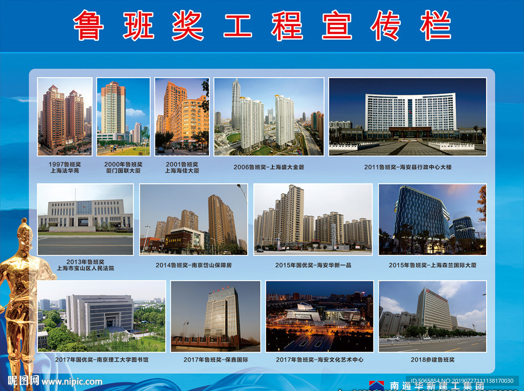 鲁班奖展板