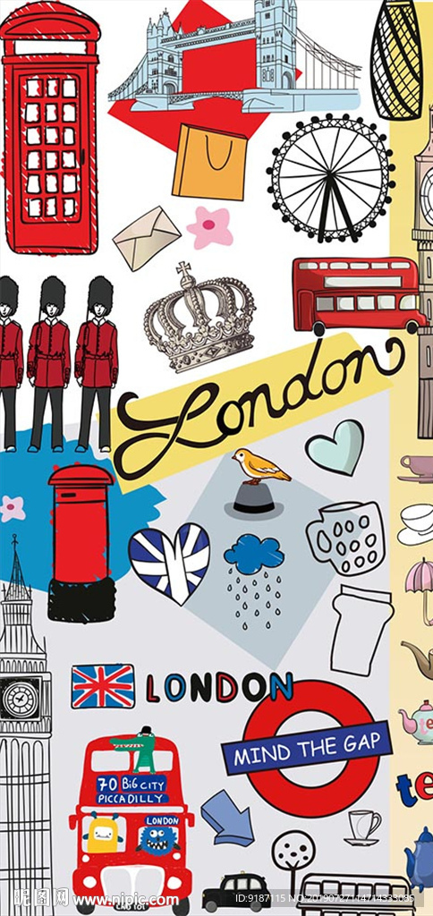 手机壳图案伦敦元素