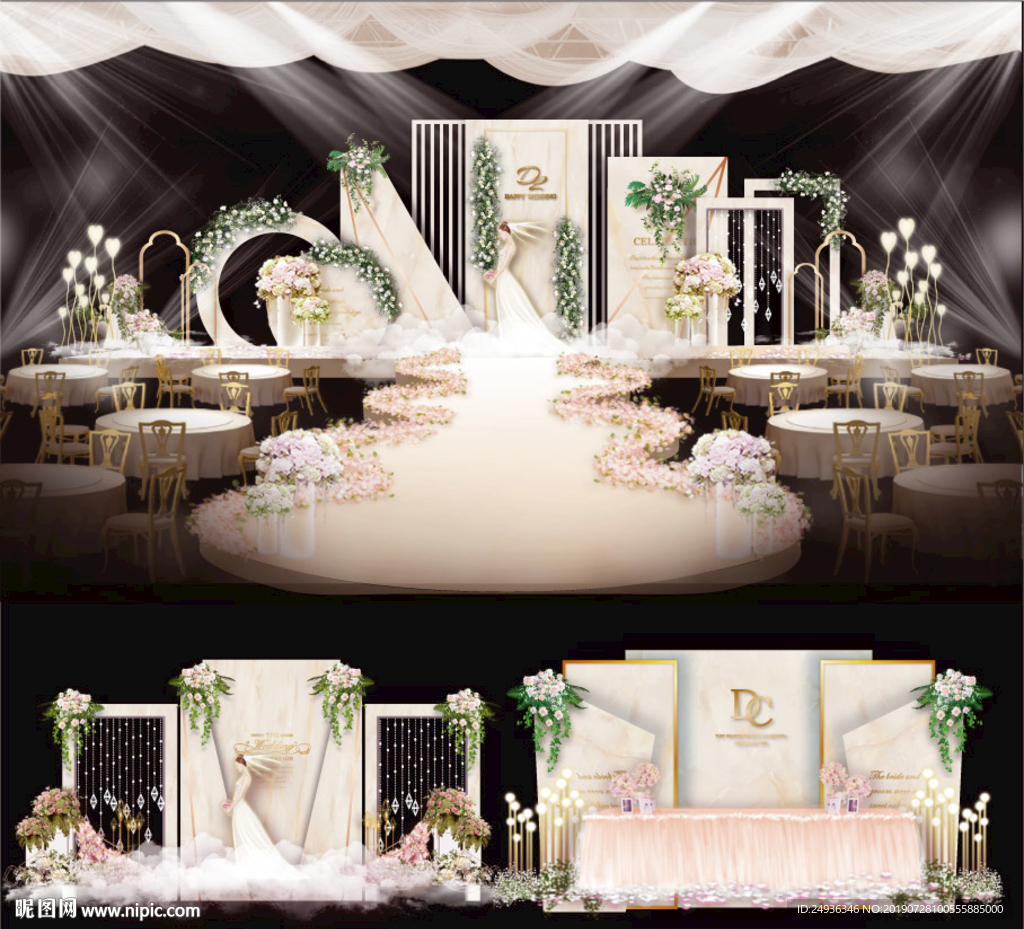 婚礼设计香槟婚礼