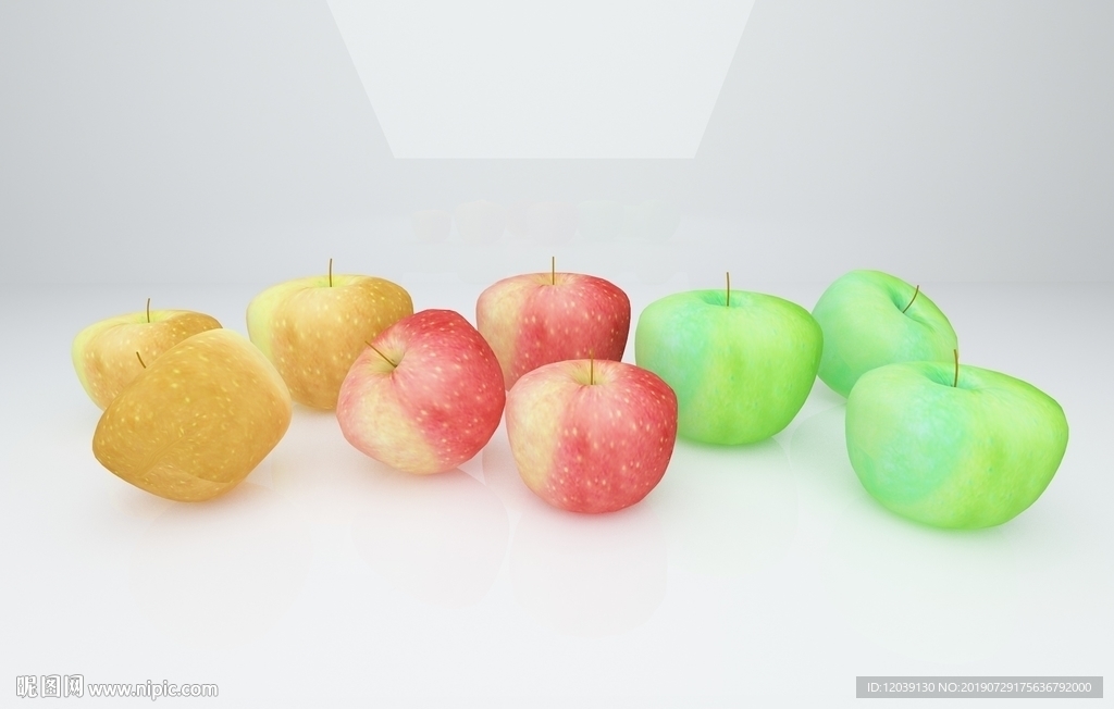 苹果3D模型