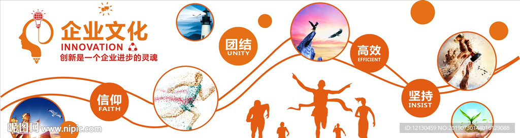 文化墙形象墙围墙造型运动形象