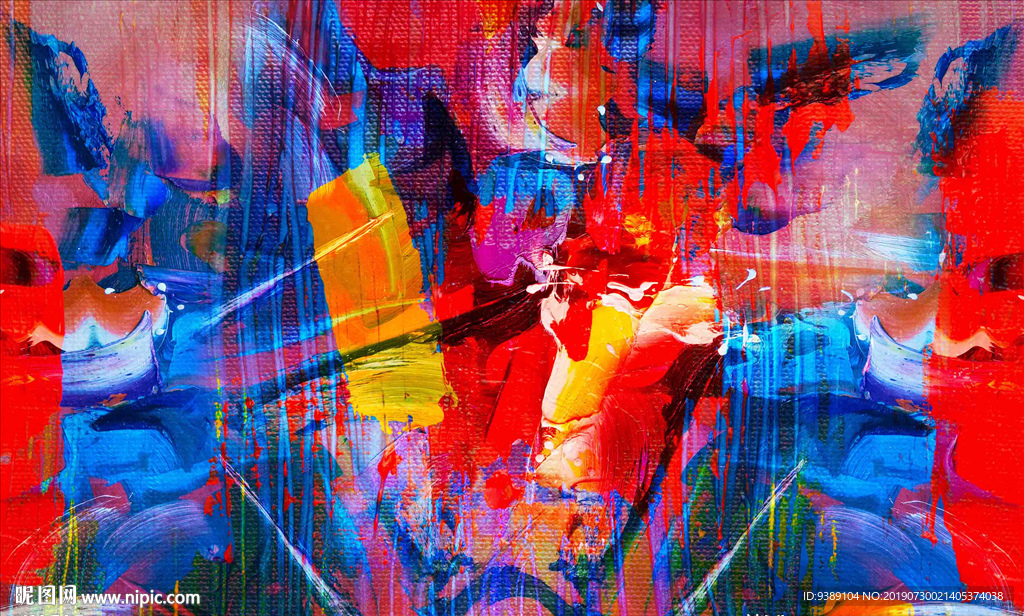 抽象油画