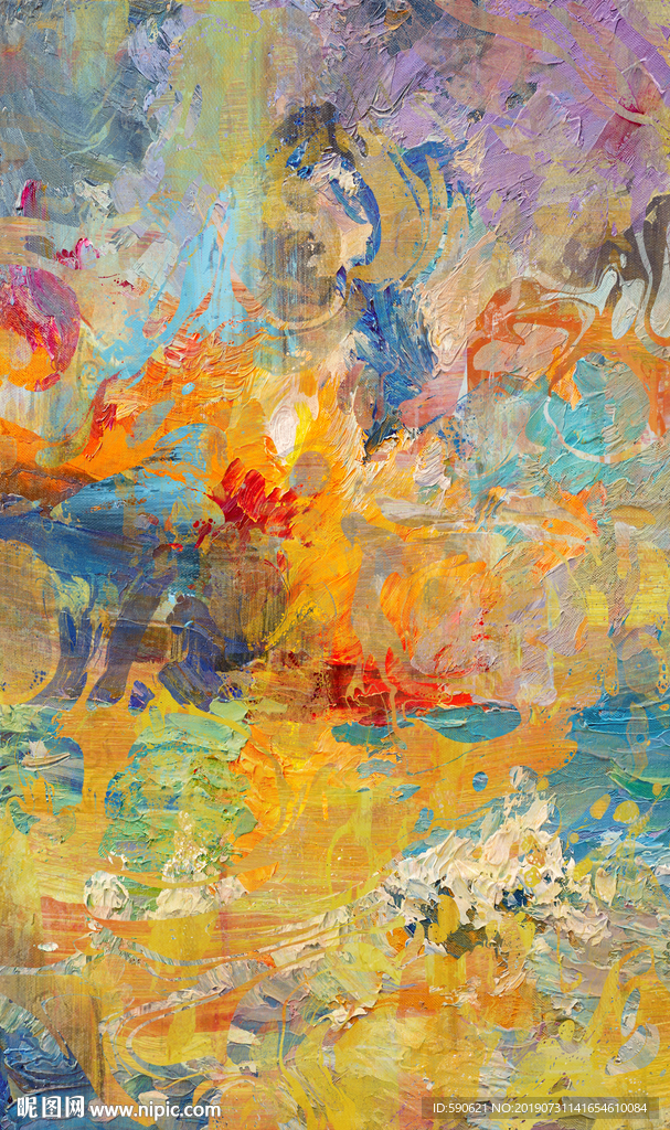 抽象油画