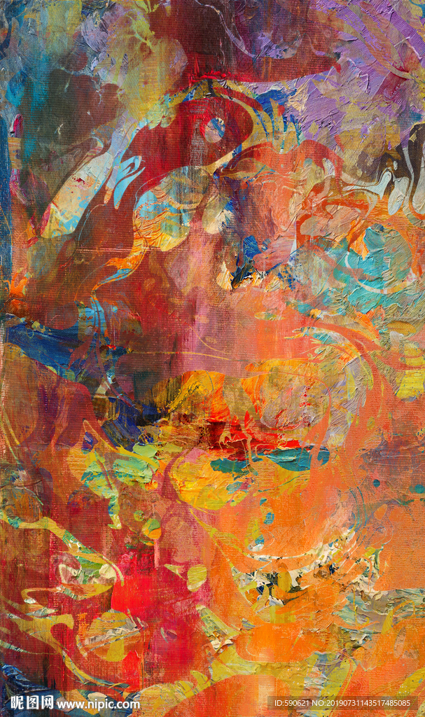 抽象油画