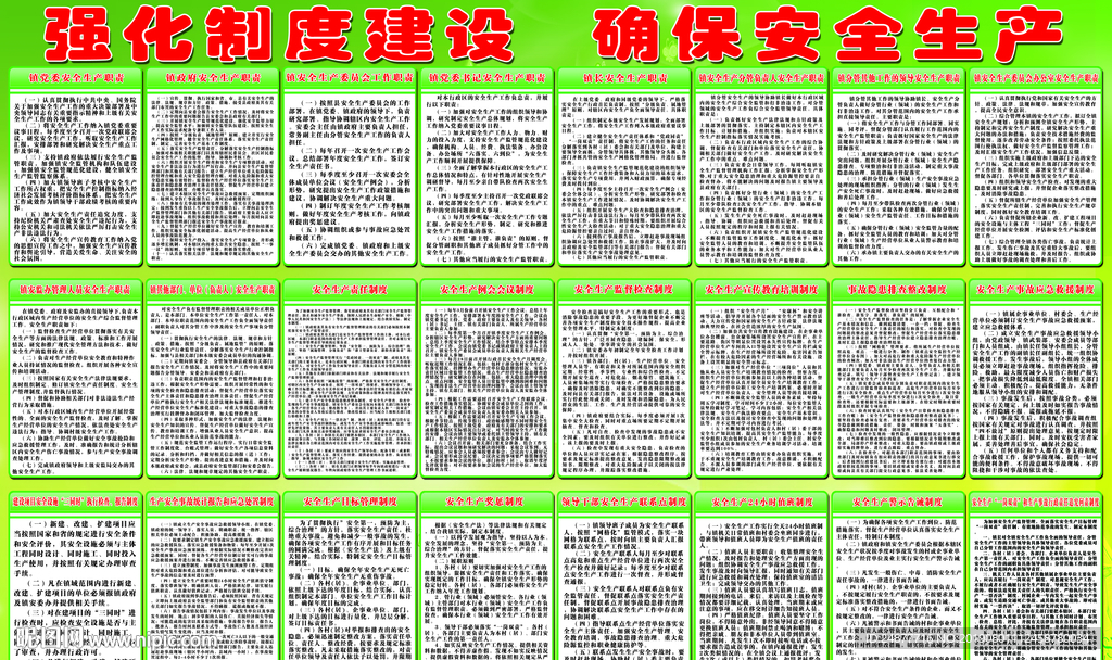 安全职责 展板 PSD 素材