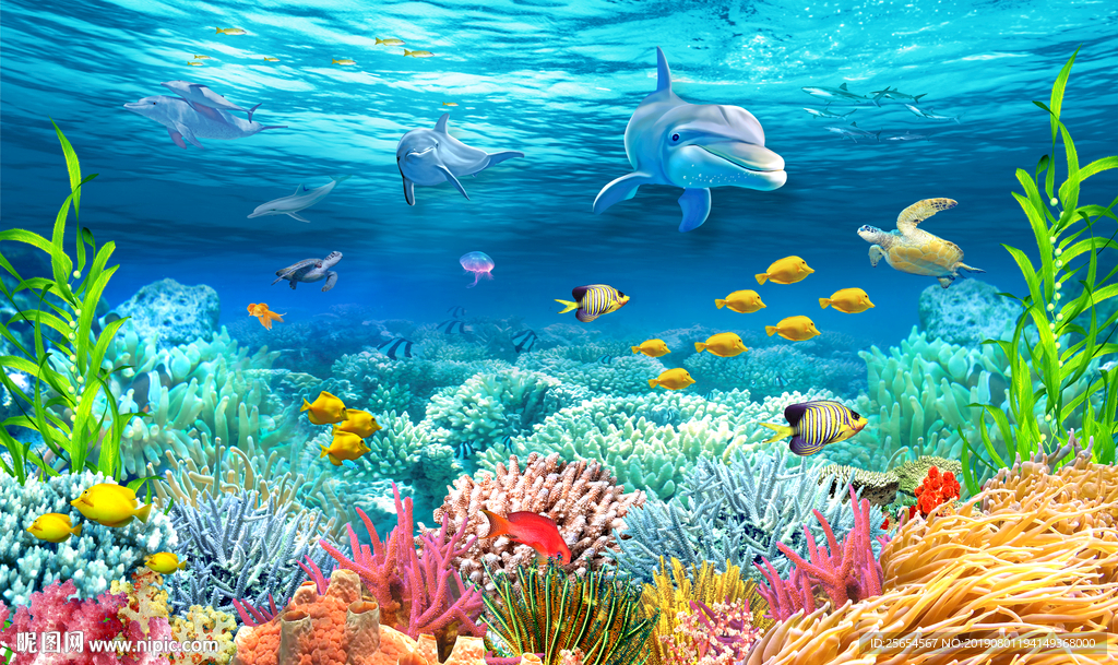 海底世界海豚珊瑚礁海族馆设计图