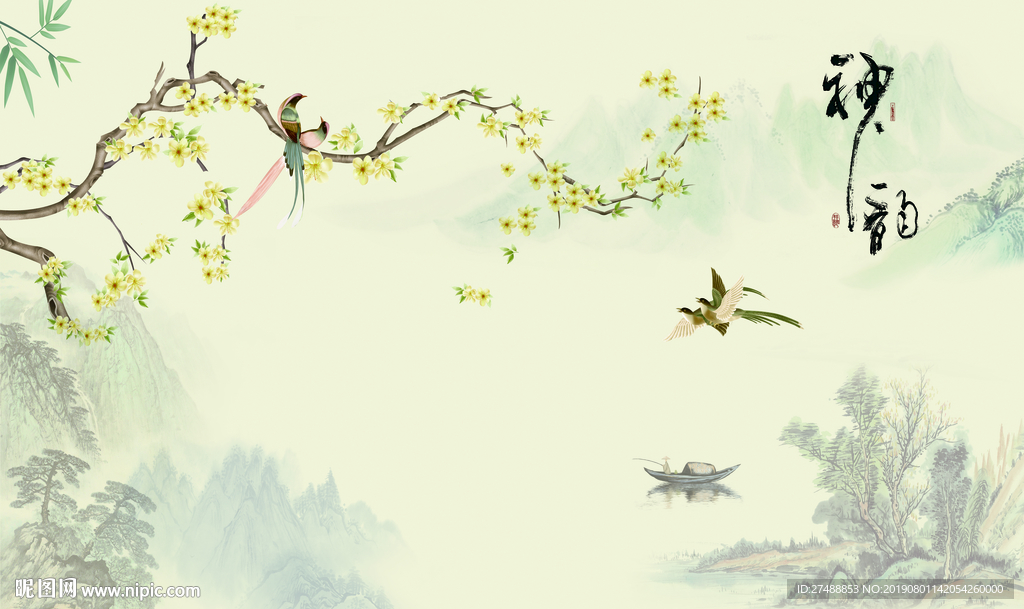 新中式花鸟