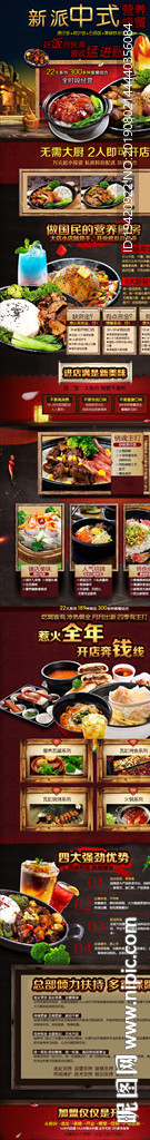 中式快餐招商模版