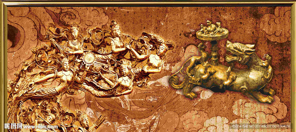 衣锦还乡背景画